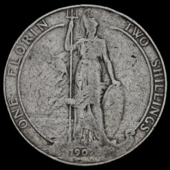 1907 Edward VII Silver Florin Reverse