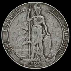 1907 Edward VII Silver Florin Reverse