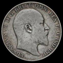 1908 Edward VII Silver Florin Obverse