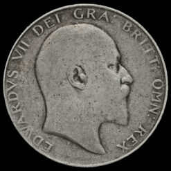 1908 Edward VII Silver Half Crown Obverse