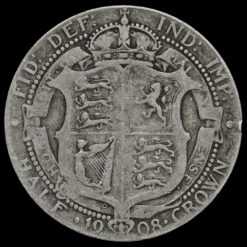 1908 Edward VII Silver Half Crown Reverse