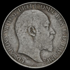 1910 Edward VII Silver Florin Obverse