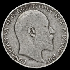 1910 Edward VII Silver Florin Obverse