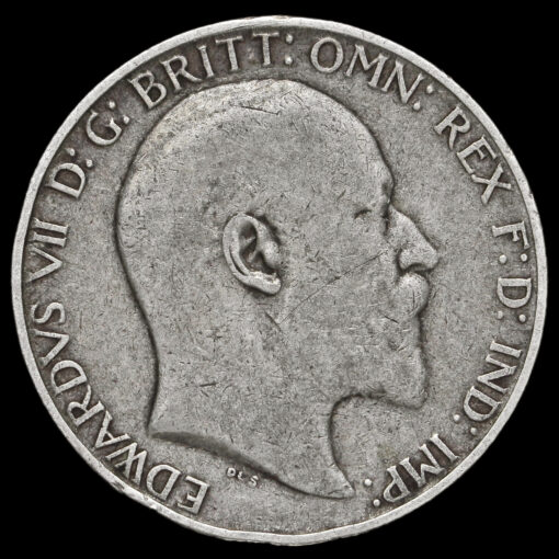 1910 Edward VII Silver Florin Obverse