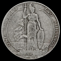 1910 Edward VII Silver Florin Reverse