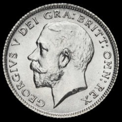 1911 George V Silver Sixpence Obverse