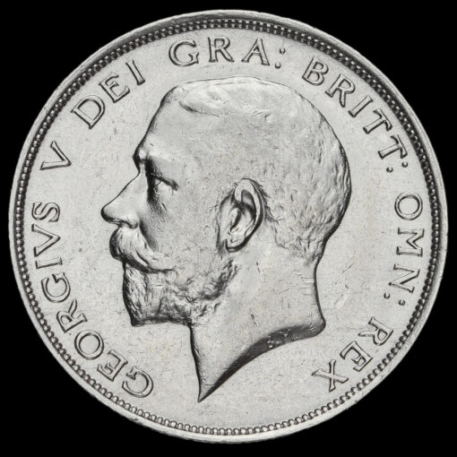 1914 George V Silver Half Crown Obverse