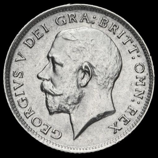 1914 George V Silver Sixpence Obverse