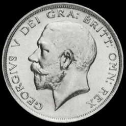 1916 George V Silver Half Crown Obverse