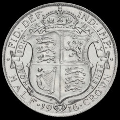 1916 George V Silver Half Crown Reverse