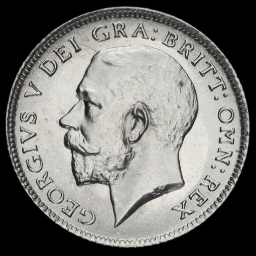 1916 George V Silver Sixpence Obverse
