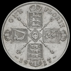 1917 George V Silver Florin Reverse