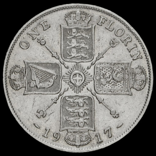 1917 George V Silver Florin Reverse