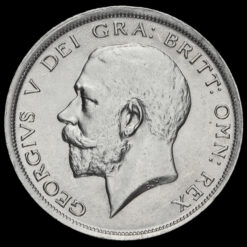 1917 George V Silver Half Crown Obverse