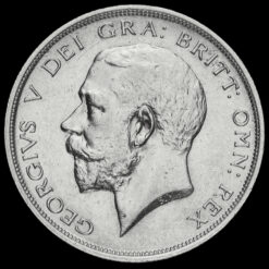 1917 George V Silver Half Crown Obverse