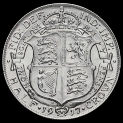 1917 George V Silver Half Crown Reverse