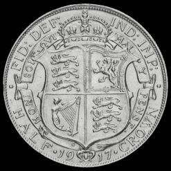 1917 George V Silver Half Crown Reverse
