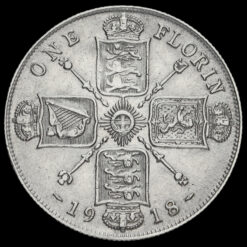 1918 George V Silver Florin Reverse