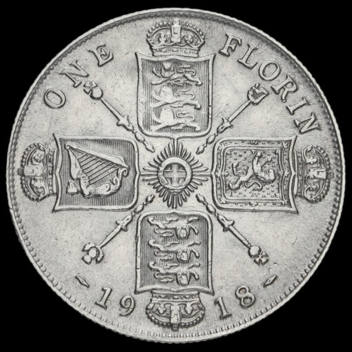 1918 George V Silver Florin Reverse