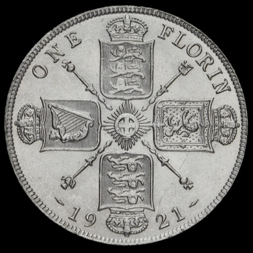 1921 George V Silver Florin Reverse
