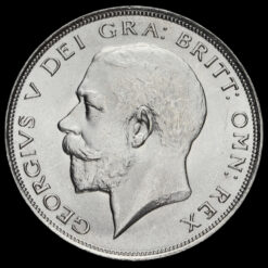 1923 George V Silver Half Crown Obverse