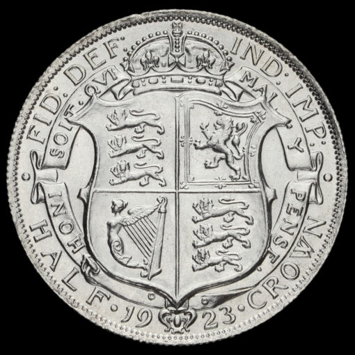 1923 George V Silver Half Crown Reverse