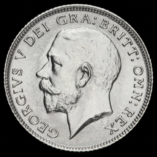1924 George V Silver Sixpence Obverse