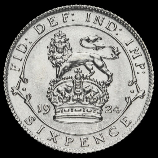 1924 George V Silver Sixpence Reverse