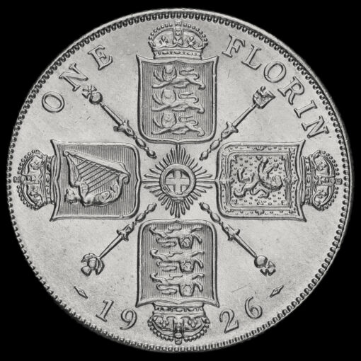 1926 George V Silver Florin Reverse