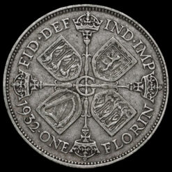 1932 George V Silver Florin Reverse