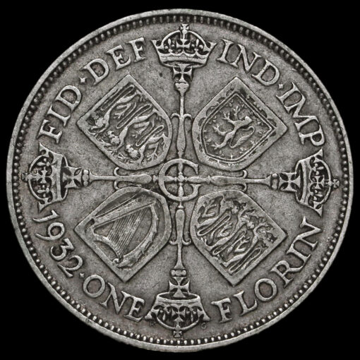 1932 George V Silver Florin Reverse