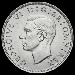 1939 George VI Silver Two Shilling Coin / Florin Obverse