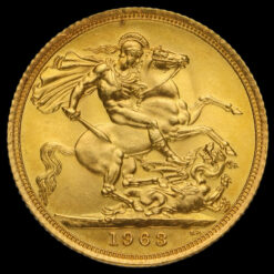 1963 Elizabeth II Gold Full Sovereign Reverse