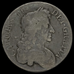 1682 Charles II Early Milled Silver Crown Obverse