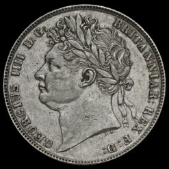 1820 George IV Milled Silver Half Crown Obverse
