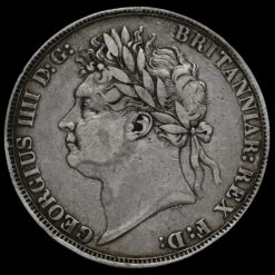 1822 George IV Milled Silver Tertio Crown Obverse