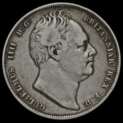 1836 William IV Milled Silver Half Crown Obverse