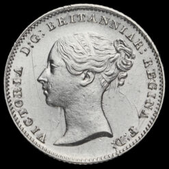 1841 Queen Victoria Young Head Silver Fourpence / Groat Obverse