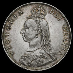 1887 Queen Victoria Jubilee Head Silver Florin Obverse