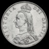 1887 Queen Victoria Jubilee Head Silver Florin Obverse