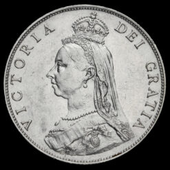 1887 Queen Victoria Jubilee Head Silver Florin Obverse