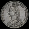 1887 Queen Victoria Jubilee Head Silver Half Crown Obverse