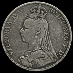 1889 Queen Victoria Jubilee Head Silver Crown Obverse