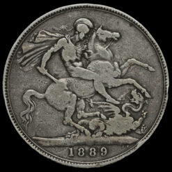 1889 Queen Victoria Jubilee Head Silver Crown Reverse