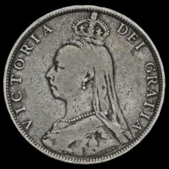 1890 Queen Victoria Jubilee Head Silver Florin Obverse