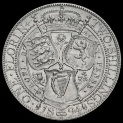 1894 Queen Victoria Veiled Head Silver Florin Reverse