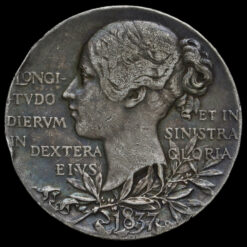 1897 Queen Victoria Official Diamond Jubilee Silver Medal Reverse