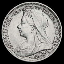 1901 Queen Victoria Silver Threepence Obverse