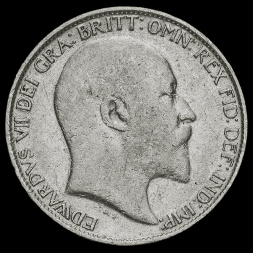 1902 Edward VII Silver Sixpence Obverse