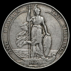 1905 Edward VII Silver Florin Reverse